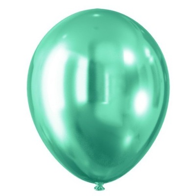 Balony z efektem chromu zielone 30cm 5szt