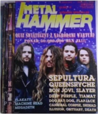 Metal Hammer nr 1-6,8-12 z 1995 roku