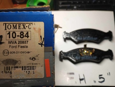 PADS BRAKE TOMEX 10-84  