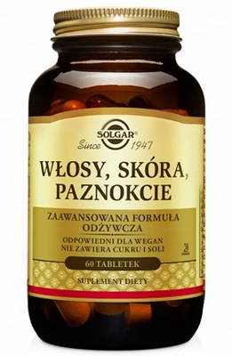 SOLGAR Formuła WŁOSY SKÓRA PAZNOKCIE Polska wersja