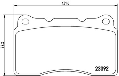 BREMBO P 54 040 JUEGO ZAPATAS HAMULCOWYCH, FRENOS TARCZOWE  