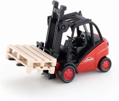 SIKU 1722 Wózek widłowy Linde Forklift + palety