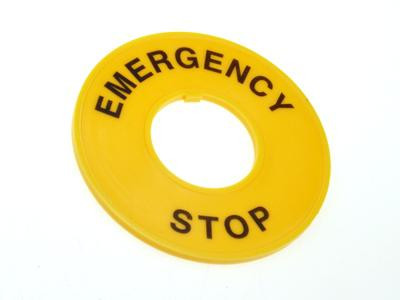 Tabliczka ostrzegawcza T14-2275 żółta okrągła