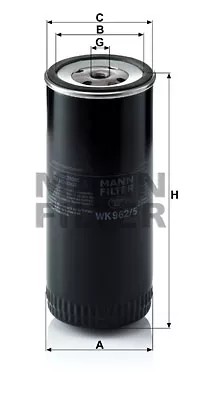 MANN-FILTER WK 962/5 FILTRO COMBUSTIBLES  