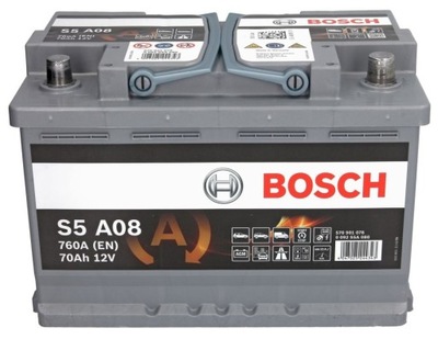 АККУМУЛЯТОР BOSCH 0 092 S5A 080 FORD, AUDI, BMW