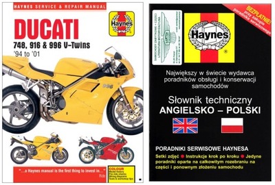 DUCATI 748 916 996 (1994-2001) MANUAL REPARACIÓN HAYNES +GRATIS 24H  