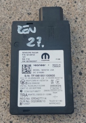 Jeep renegade 21 22 модуль blis датчик радар mertwe зона nr 27 фото №1