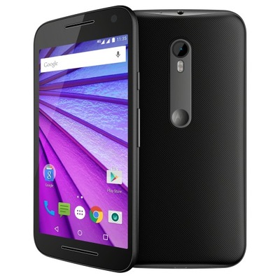 Telefon Smartfon Motorola Moto G3 CZARNY Black + ŁADOWARKA I FOLIA 3MK