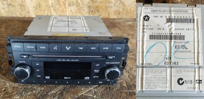 РАДІО CD CHRYSLER DODGE JEEP 05064942AC ГАРАНТІЯ