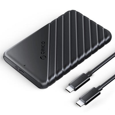 Orico Obudowa do dysku 2,5" HDD SSD, USB-C 3.1 6Gbps czarna + kabel USB-C