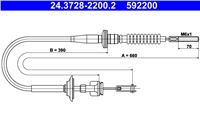 ATE ТРОС SPREGLA SUZUKI IGNIS 1.3 00- SUBARU JUSTY 03-/SUZUKI IGNIS