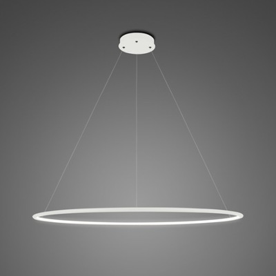 Lampa wisząca Ledowe Okręgi No.1 Φ100 cm in 4k biała Altavola Design