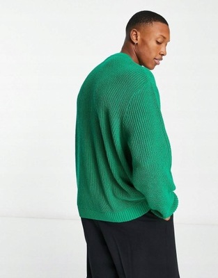 Asos Design xbb zielony oversize sweter XS