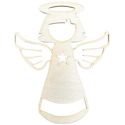 Drewniany anioł aniołek stróż sklejka dekor 20cm