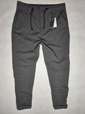 TOP SECRET spodnie jogger z mankietem M 82cm