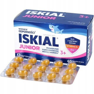 ISKIAL Junior kapsułki do żucia odporność 60 kaps.