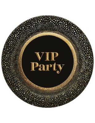 TALERZYKI PAPIEROWE VIP PARTY 8 SZT 23 CM