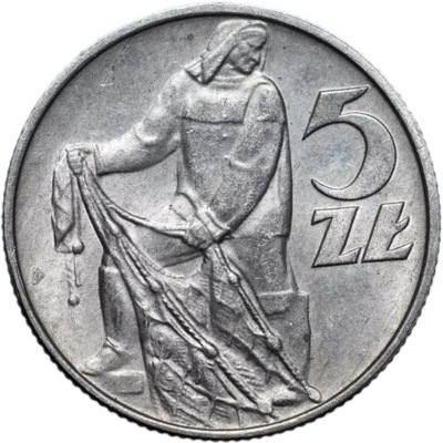 5 złotych RYBAK 1974 Ładna