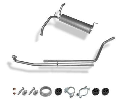 TOYOTA AYGO 1.0 (2005-TERAZ) TUBE + SILENCER END  