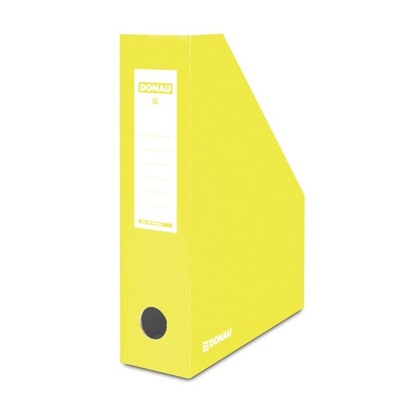 Pojemnik na dokumenty karton ścięty A4/80mm żółty