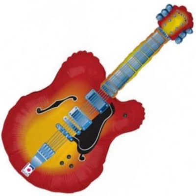 Balon folia gitara Gitarzysta Muzyka Party 109 cm