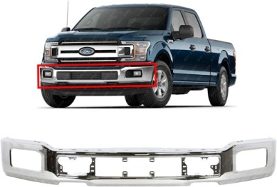 Ford f150 f-150 2018 18 19 20 бампер передній перед хром фото №1