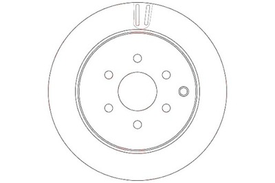 Trw df6289 диск гальмівна фото №1