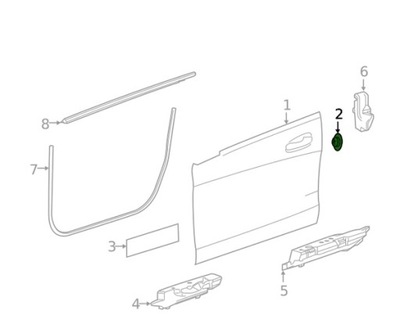 AKLIDANGTIS DURYS MERCEDES W167 W169 W171 W172 W176 