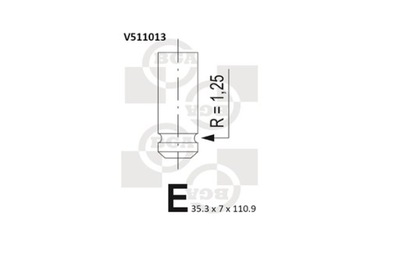 VALVES SSACE I EXHAUST BGA V511013 + GIFT  