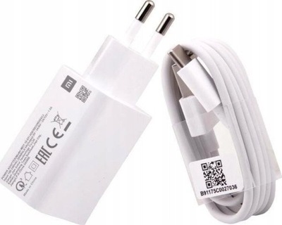 ŁADOWARKA XIAOMI USB FAST CHARGE 4.0 KABEL TYPU C