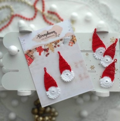 Szydełkowe MIKOŁAJKI (2 szt.)