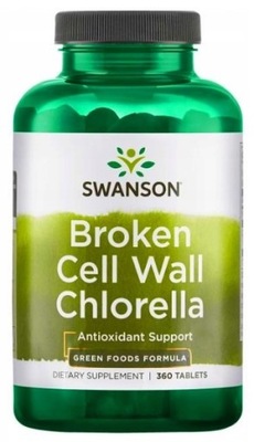 Swanson Chlorella Broken cell wall 360 tab. Detoks Chlorofil Anemia