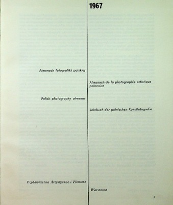 Almanach fotografiki polskiej 1967