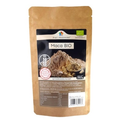 Maca bezglutenowa BIO 250 g - Pięć Przemian