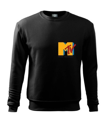 Bluza męska DRESOWA sportowa CZARNA MTV r.M