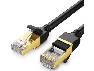 Okrągły kabel sieciowy UGREEN Ethernet RJ45 czarny