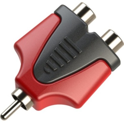 ADAPTER PRZEJŚCIÓWKA ROZDZIELACZ WTYK RCA x2 GNIAZDO RCA Roxtone RPAN310