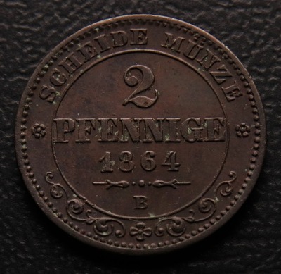 ANK NIEMCY 2 PFENNIG 1964 SACHSEN