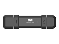 SILICON POWER DS72 500GB USB-A USB-C 1050/850 MB/s Czarny dysk zewnętrzny S