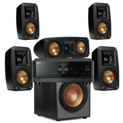 KLIPSCH THEATER PACK R-120SW 5.1 + YAMAHA RX-V4A