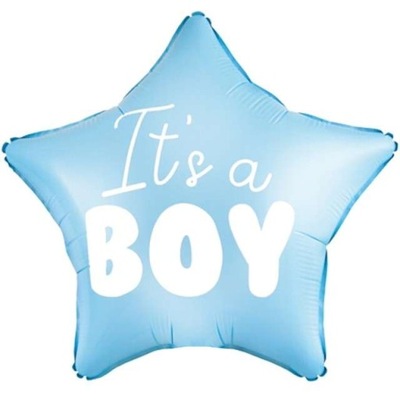 BALON foliowy GWIAZDKA gwiazda BABY SHOWER boy