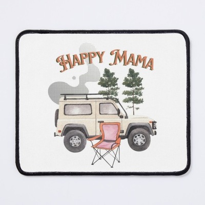 Podkładka pod mysz Happy Mama Camping Mom Outdoor