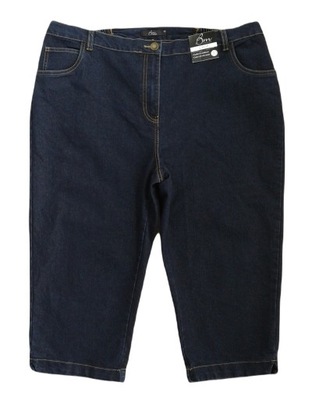 92K Bm spodnie jeans dżinsowe rybaczki bermudy 5XL 50