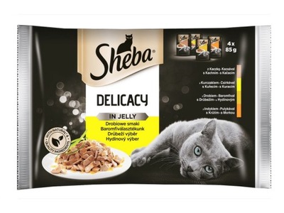 Karma dla kota SHEBA Smaki drobiowe 4 x 85 g