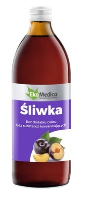 SOK ŚLIWKOWY 100% 500ML EKAMEDICA