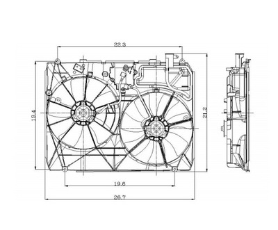 VENTILADOR TOYOTA SIENNA 04- 163630A130  