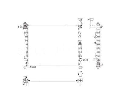 RADUADOR JEEP GRAND CHEROKEE 11- 55038185AE  
