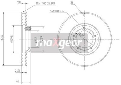 ДИСК HAM. FORD P. TRANSIT 91-/94- КОЛЕСА 14