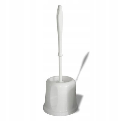 Szczotka do WC pojemnik biała zestaw łazienkowy plus pojemnik