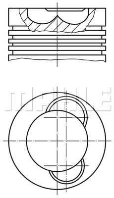 PISTÓN MAHLE 227 37 00  